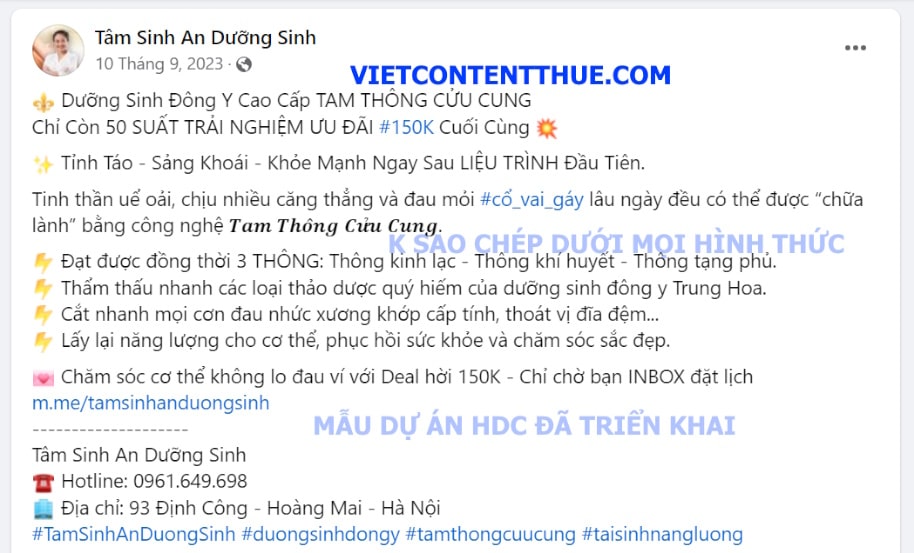 mau content duong sinh dong y