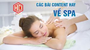 Hình ảnh minh họa rất quan trọng trong các bài content hay về spa