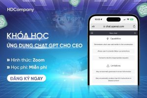khóa học ứng dụng Chatgpt
