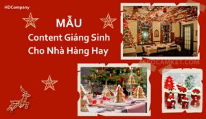 Mẫu content giáng sinh cho nhà hàng