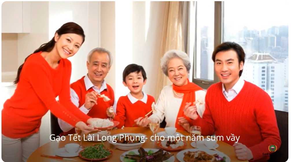 Đoạn video quảng cáo gạo Tết Lài Long Phụng