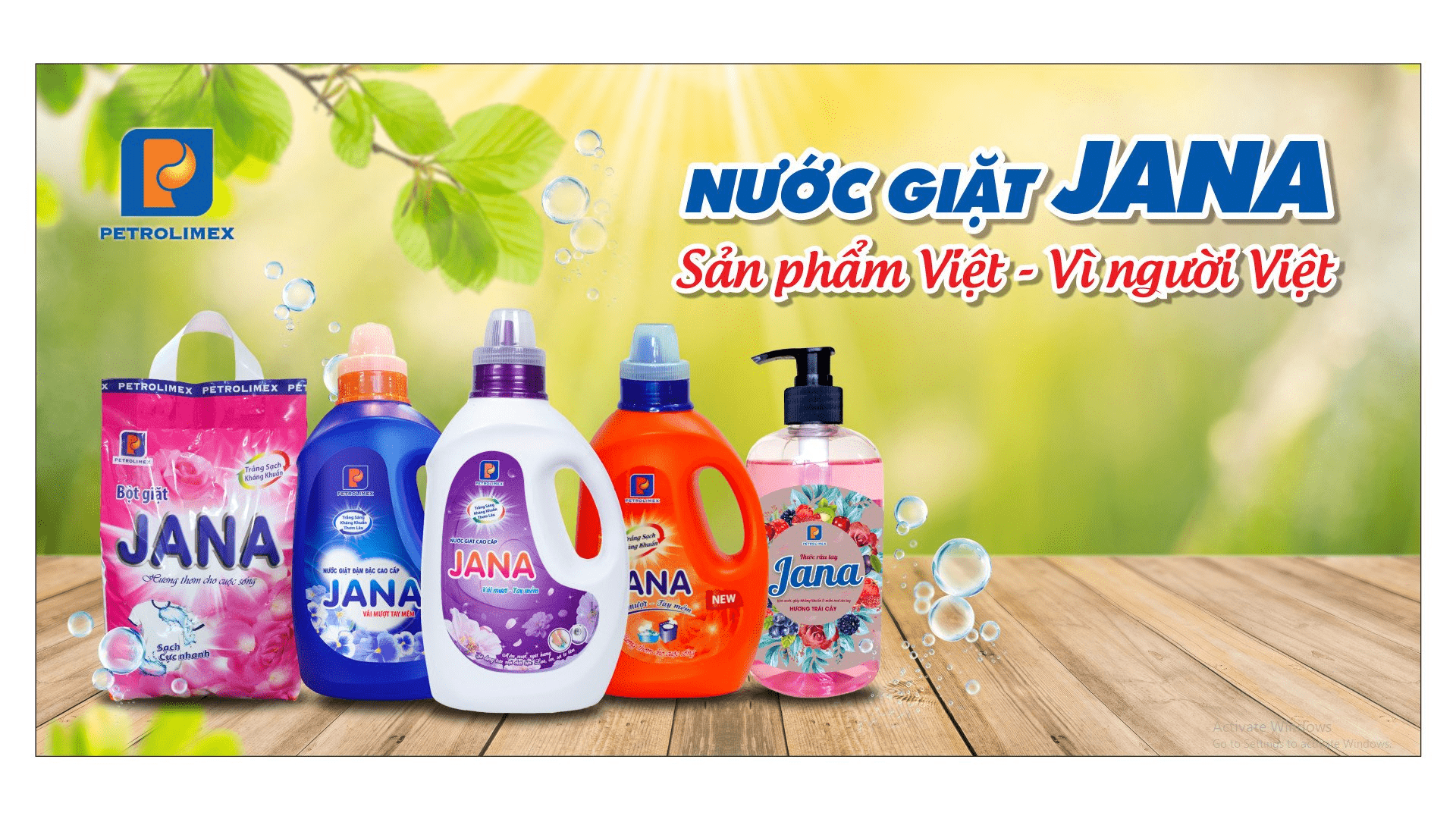 Nước giặt JANA luôn hướng đến lợi ích của người Việt