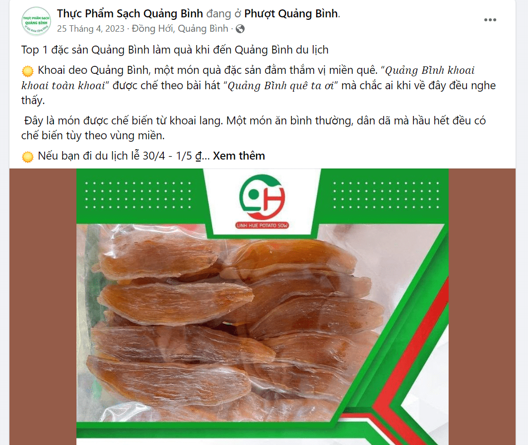 Đăng bài lên fanpage là hình thức bán hàng phổ biến nhất