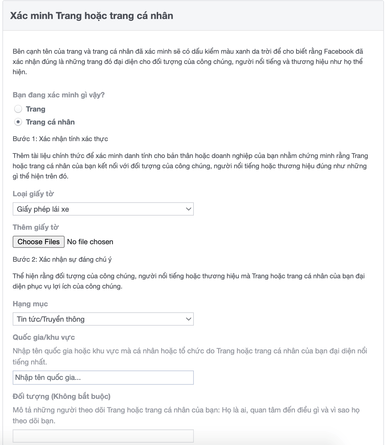 Bạn ấn vào đường link, giao diện sẽ hiển thị như hình