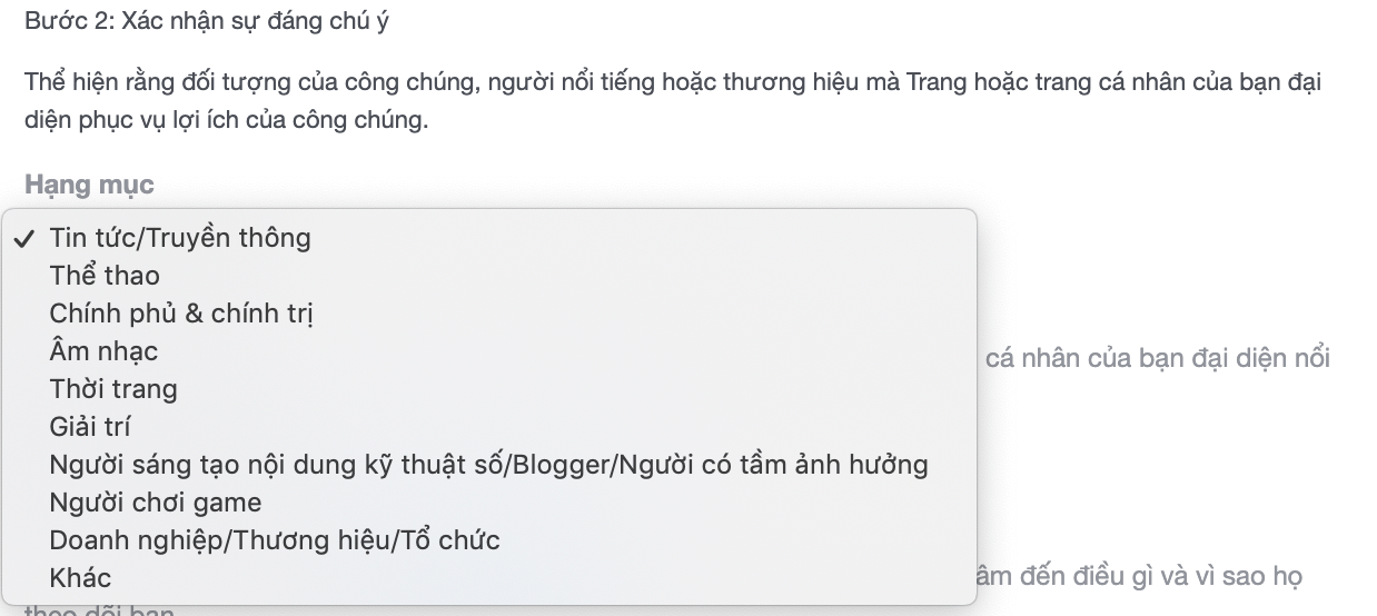 Bạn đang đại điện phụ vụ lợi ích cộng đồng trong lĩnh vực nào?