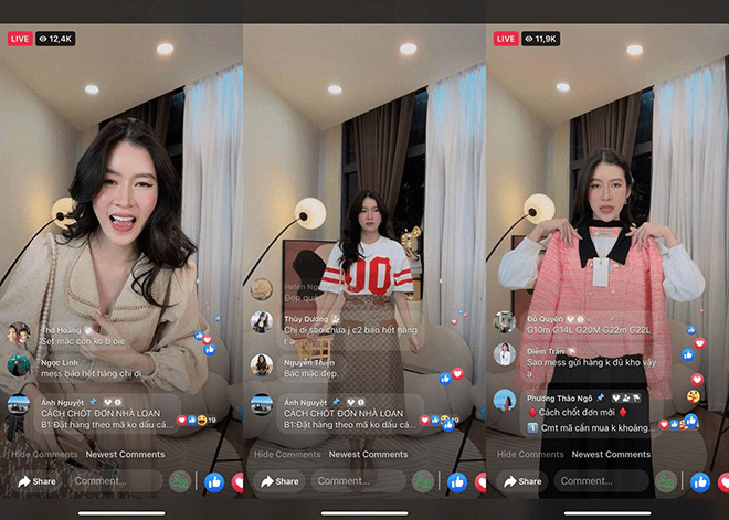 Livestream bán hàng có thể chốt ngàn trăm đơn hàng