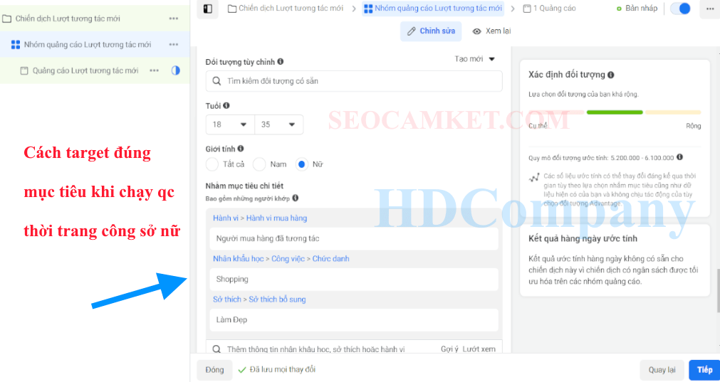 Cách target đúng khách hàng khi chạy quảng cáo thời trang công sở nữ
