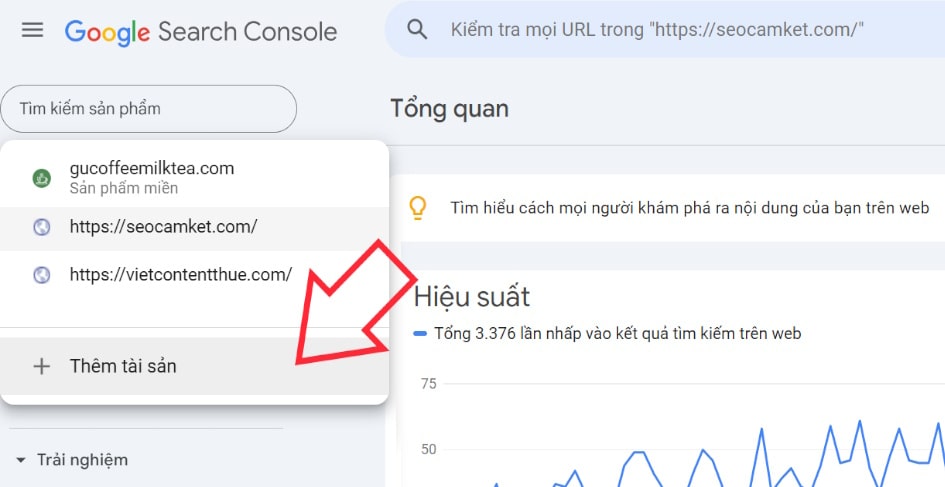 Đăng nhập Google Search Console