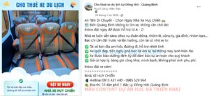 Bài chạy quảng cáo cho thuê xe du lịch HDC đã thực hiện